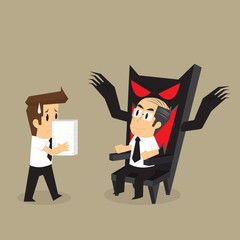 businessman send tasks that have been assigned