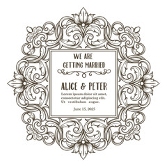 Vintage ornate frame