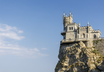 Fototapeta na wymiar The well-known castle Swallow's Nest near Yalta. Crimea, Russia
