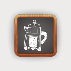 coffee doodle drawing