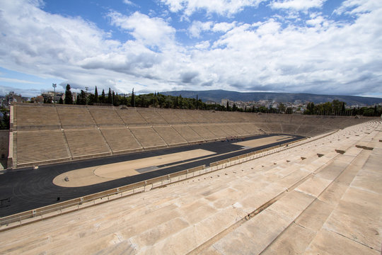 Panathenaic stadium or kallimarmaro in Athens, Greece
