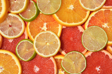Fototapeta na wymiar Citrus slices