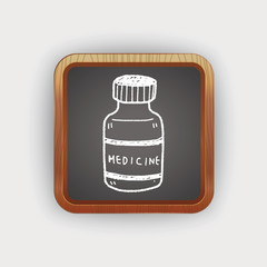 medicine bottle doodle drawing