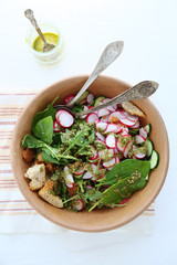 salad with fresh summer vegetables