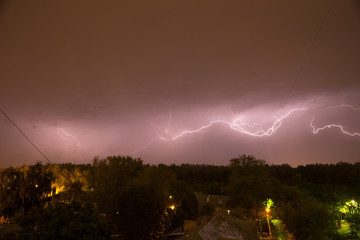 Night thunderstorm
