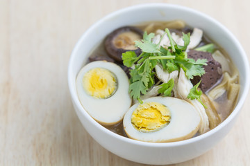 fish maw and chicken meat and mushroom