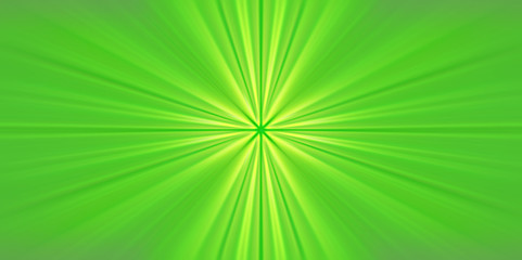 Esplosione di luce verde