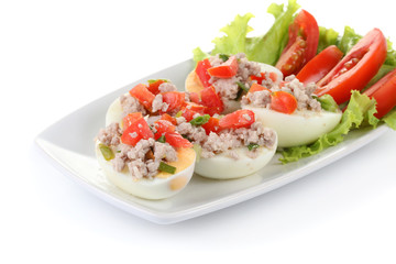 Egg plants spicy salad