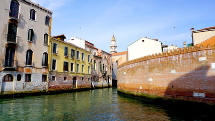 canal and ancient buildings