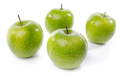 Fresh green apples