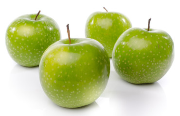 Fresh green apples