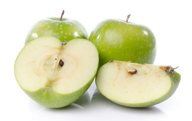Fresh green apples