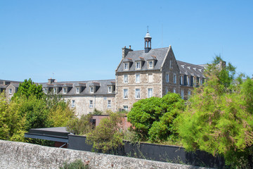 Fototapeta na wymiar L'abbaye de saint Jacut de la mer, Côtes d'Armor, Bretagne, France