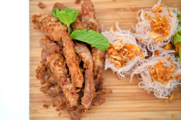 Fry pork