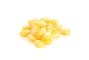 fresh of corn isolated on white background.