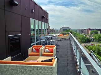 Urban Modern Apartment Dwelling, Exterior view from Balconey