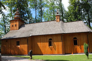 Zabytkowy drewniany kościół Matki Bożej Częstochowskiej w Zakopanem (wybudowany w 1847 roku)
