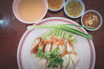 rice steamed with chicken soup