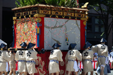 Naklejka premium Gion matsuri parada Gion Festival Yamako