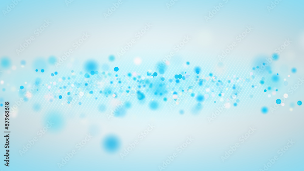 Poster cyan particles shallow dof abstract backgrond