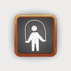 rope skipping doodle