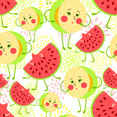 Cartoon fruit pattern