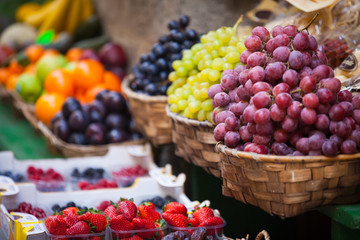 Grapes in the old town of Siena