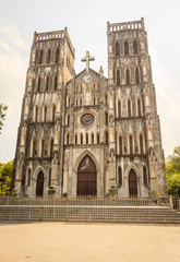 Fototapeta na wymiar Catholic Cathedral, Hanoi, Vietnam