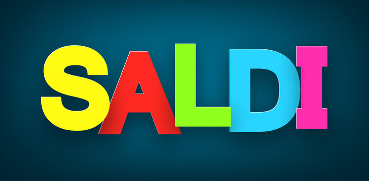 Paper saldi sign.