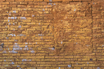 Aged grunge brick wall 