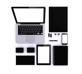 black template for corporate identity