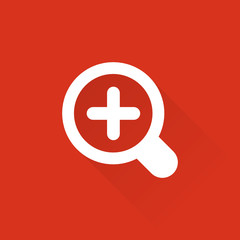 Obraz premium Flat Long Shadow Metro App