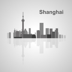 Shanghai skyline  for your design