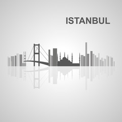 Fototapeta na wymiar Istanbul skyline for your design