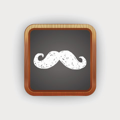 hipster  beard doodle