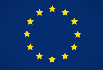 European Union flag. Vector art.