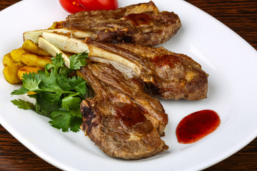 Grilled lamb chops