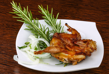 Grilled quail