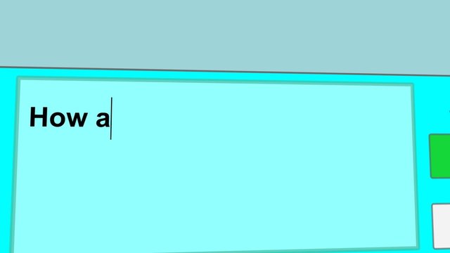 Typing SMS /  close up of display - How are you?