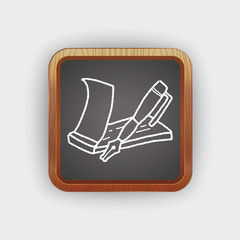 money check doodle drawing