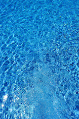 Filling the swimming pool, water jet