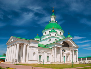 Fototapeta na wymiar Demetrius Cathedral - is one of the temples of the city of the Golden Ring, Rostov the Great.