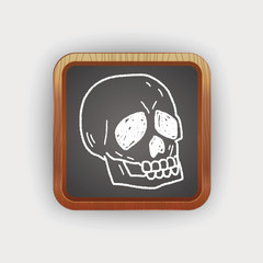 skull doodle