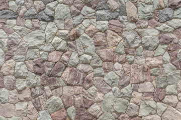 Fototapety  Wzór silnego kamiennego muru z tłem powierzchni cementu.