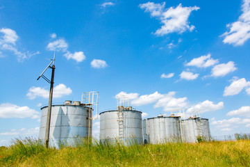 Silos on the field