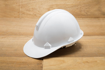 Hard hat for industrial workers, engineers & architect - isolate