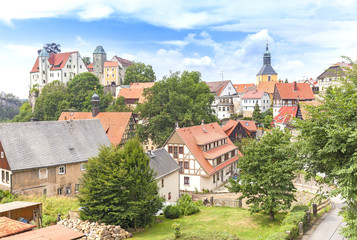 Town of Hohnstein in Saxon Switzerland, Germany.