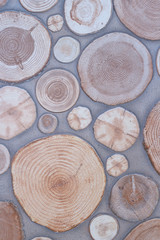 Wooden texture of Cement floor