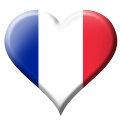 France flag heart Icon