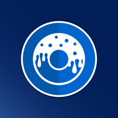 Donut sign Branding Identity Corporate vector logo design.